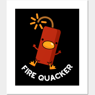 Fire Quacker Funny Fireworks Pun Posters and Art